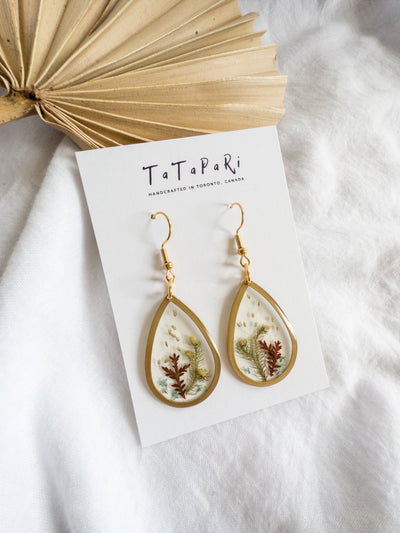 Resin Teardrop mixed flowers