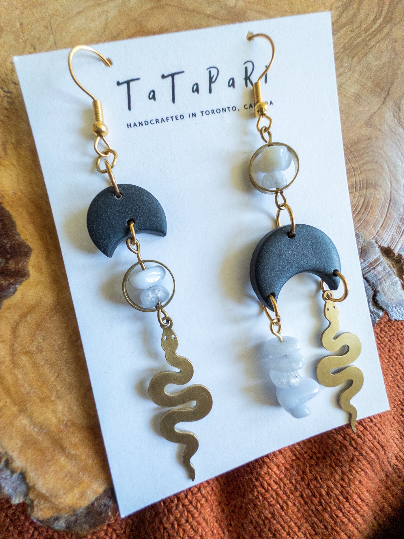 Asymmetrical Moon and snake dangles
